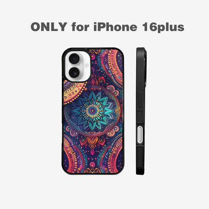 iPhone 16 Plus Case — Paisley Mandala, Custom Print Case Cover