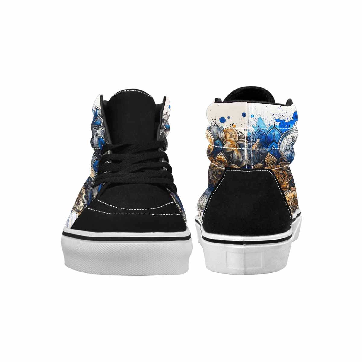 MEN'S Mandala Medallion High Top Canvas Aesthetic Custom Shoes