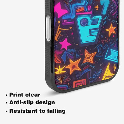 iPhone 16 Plus Case — 80s Retro Motif 80s Retro Motifs, Custom Made Phone Cover