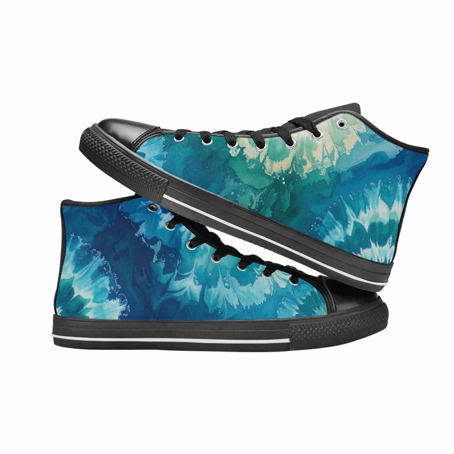 WOMEN'S Tie Dye - High Top Canvas Vivid Custom Shoes