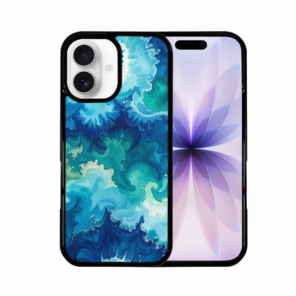 iPhone 17 Case — Tie Dye Ocean Blues Tie Dye, Custom Phone Case
