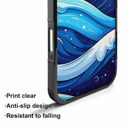 iPhone 17 Case — Glossy Winter Wave Cartoon Cute, Custom Designed Case Cover