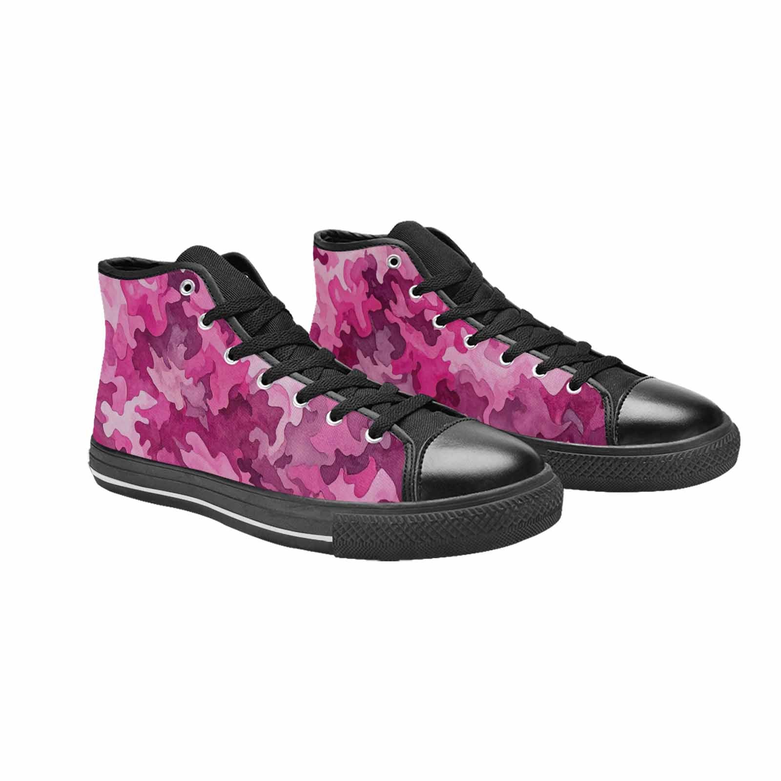 MEN'S Military Camouflage Blotch High Top Canvas Aesthetic Custom Sneakers