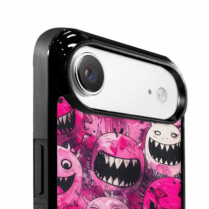 iPhone 17 Air Case — Black Pink Ink Monsters General Cartoon, Custom Made Phone Cover