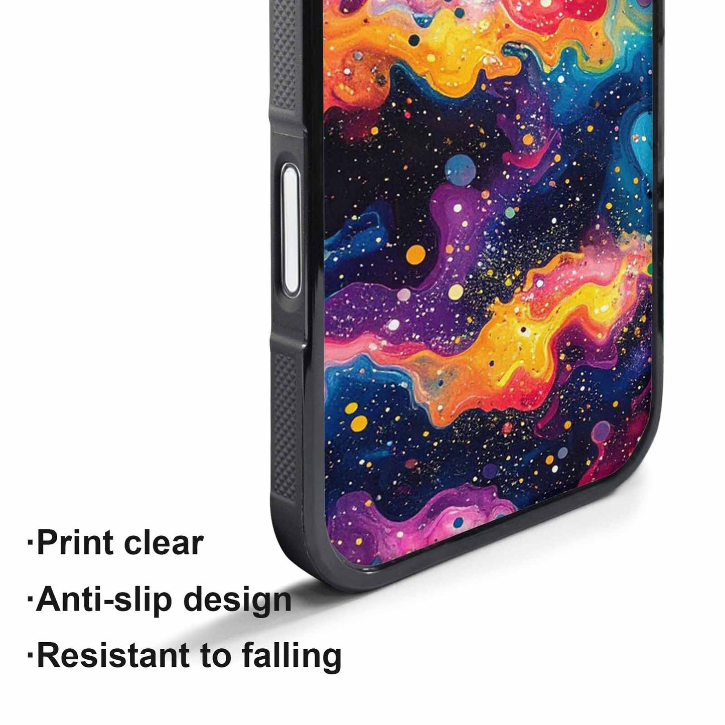 iPhone 17 Pro Case — Galaxy Art Colorful Cosmic Dust Galaxy, Custom Designed Case Cover