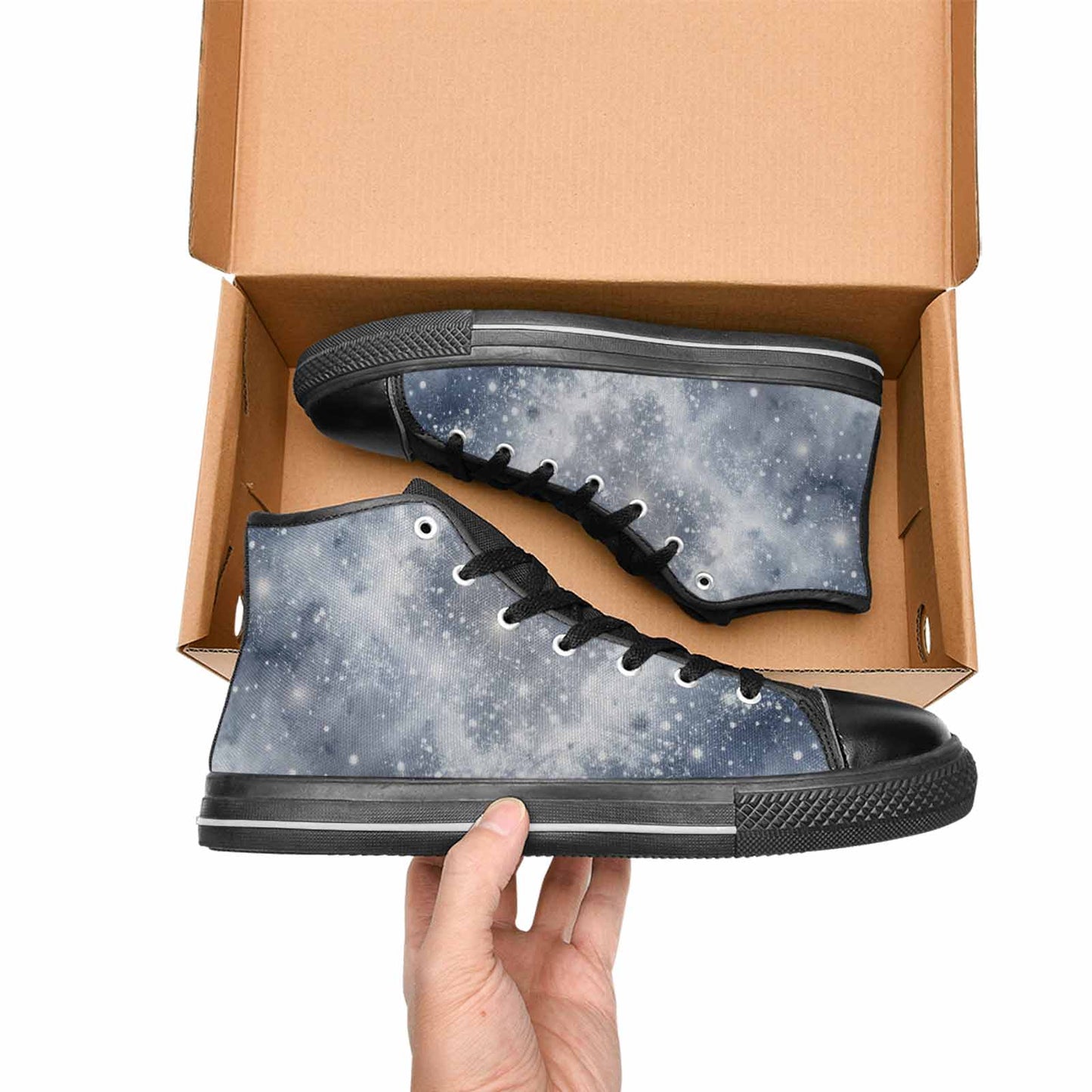 WOMEN'S Galaxy Art - High Top Canvas Surreal Custom Shoes