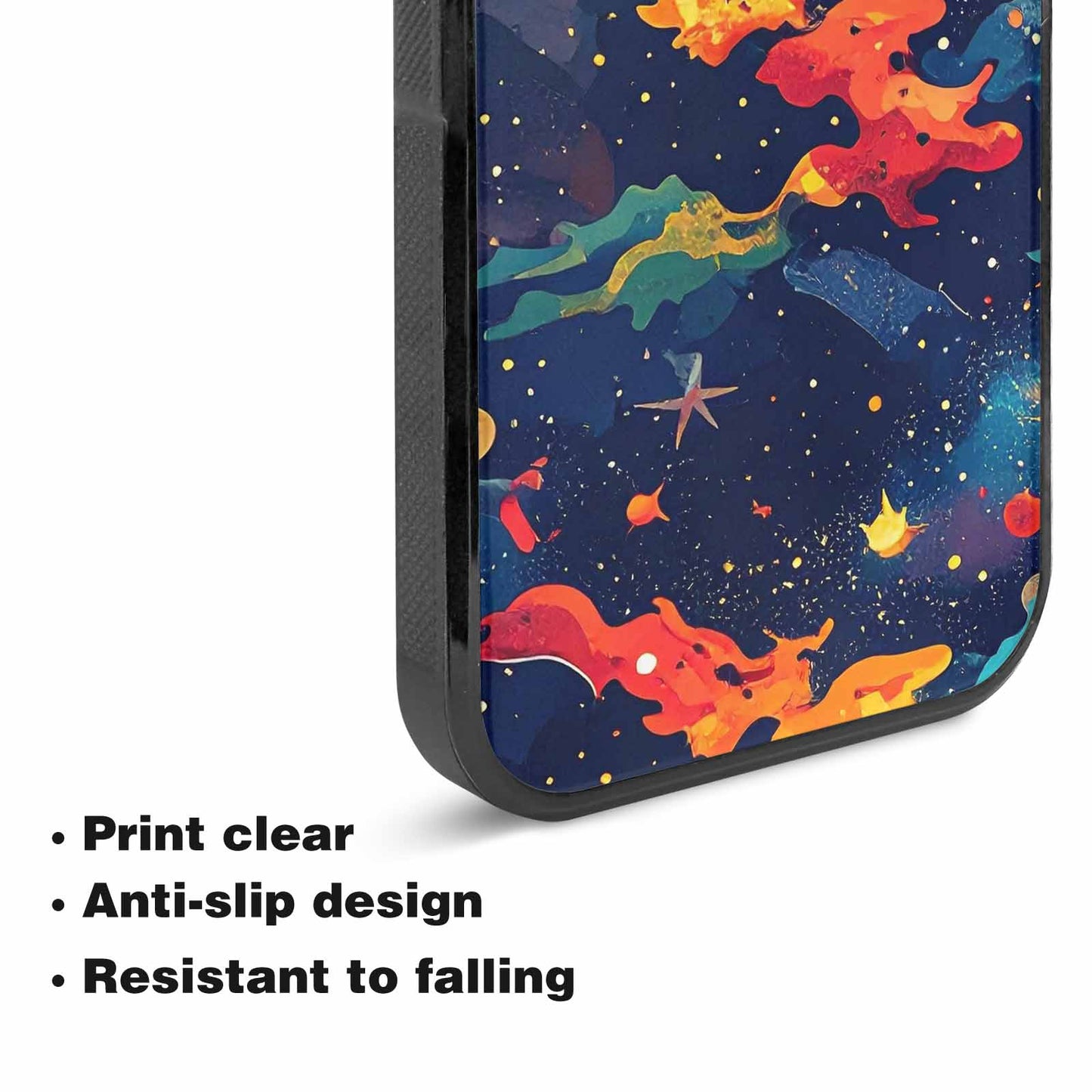 iPhone 15 Plus Case — Cosmic Camo Harmony, Custom Print Case Cover