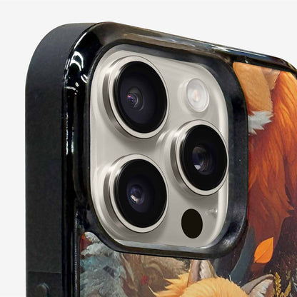iPhone 16 Pro Case — Fox Forest Fox Forest Pattern Hundreds, Custom Print Case Cover
