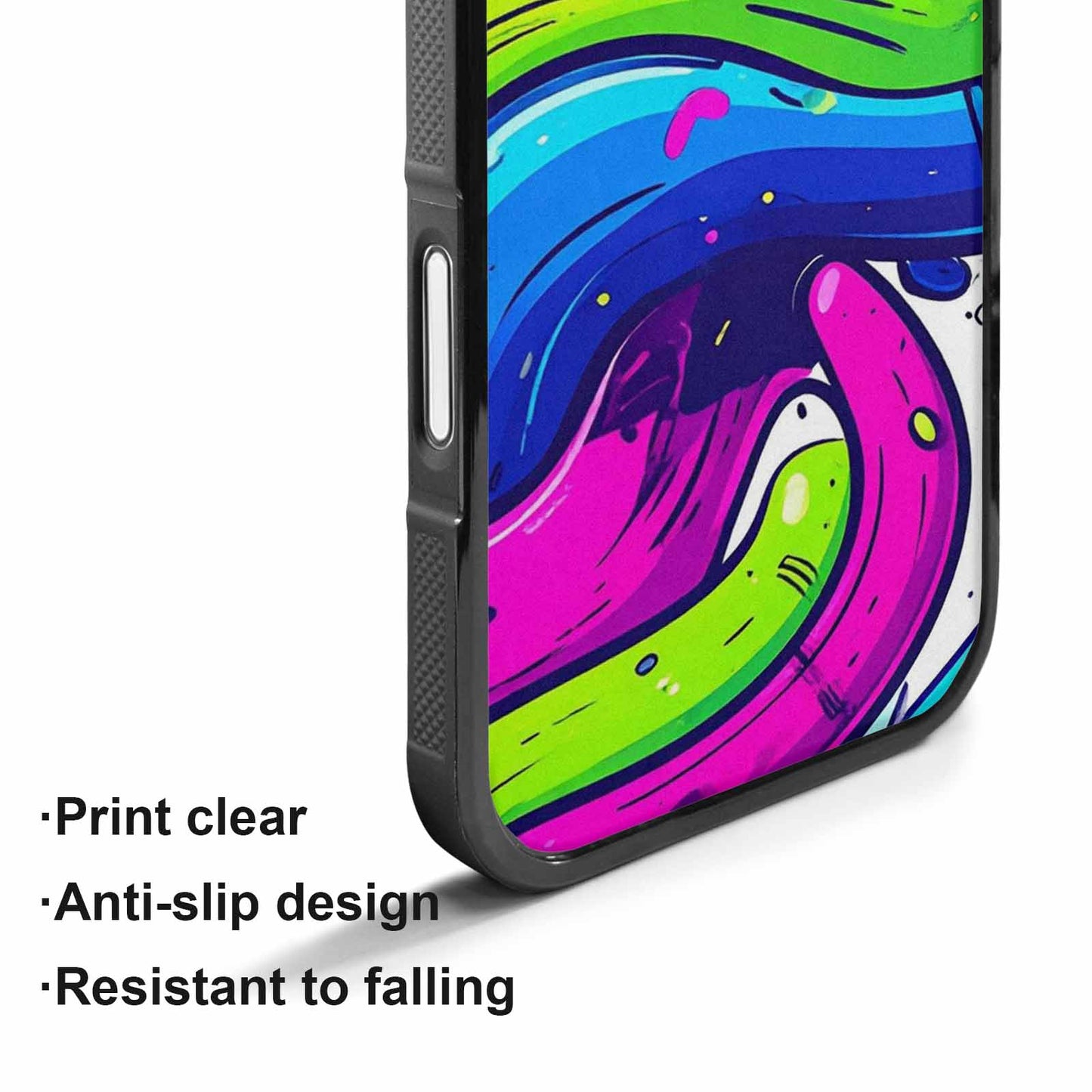 iPhone 17 Case — Acid Wash Cartoon Tie Dye, Original Design Phone Case