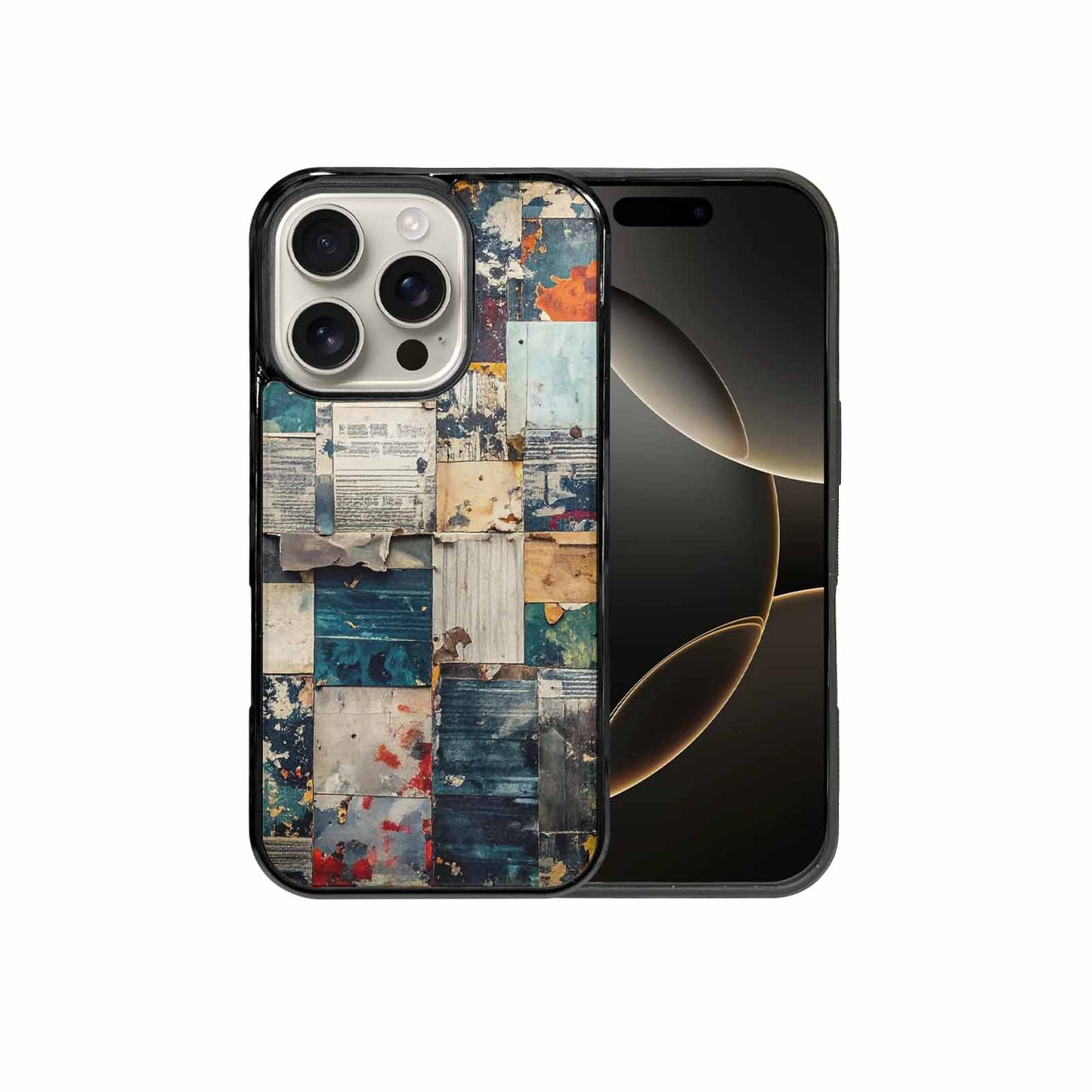 iPhone 16 Pro Case — Distressed Grunge Texture Pattern Hundreds Of, Custom Printed Phone Case