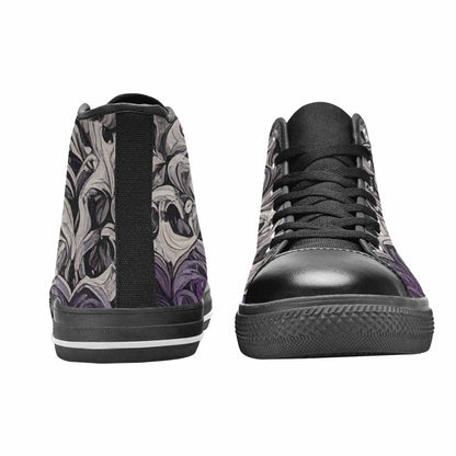 MEN'S Asexual Flag Color High Top Canvas Dreamcore Custom Sneakers