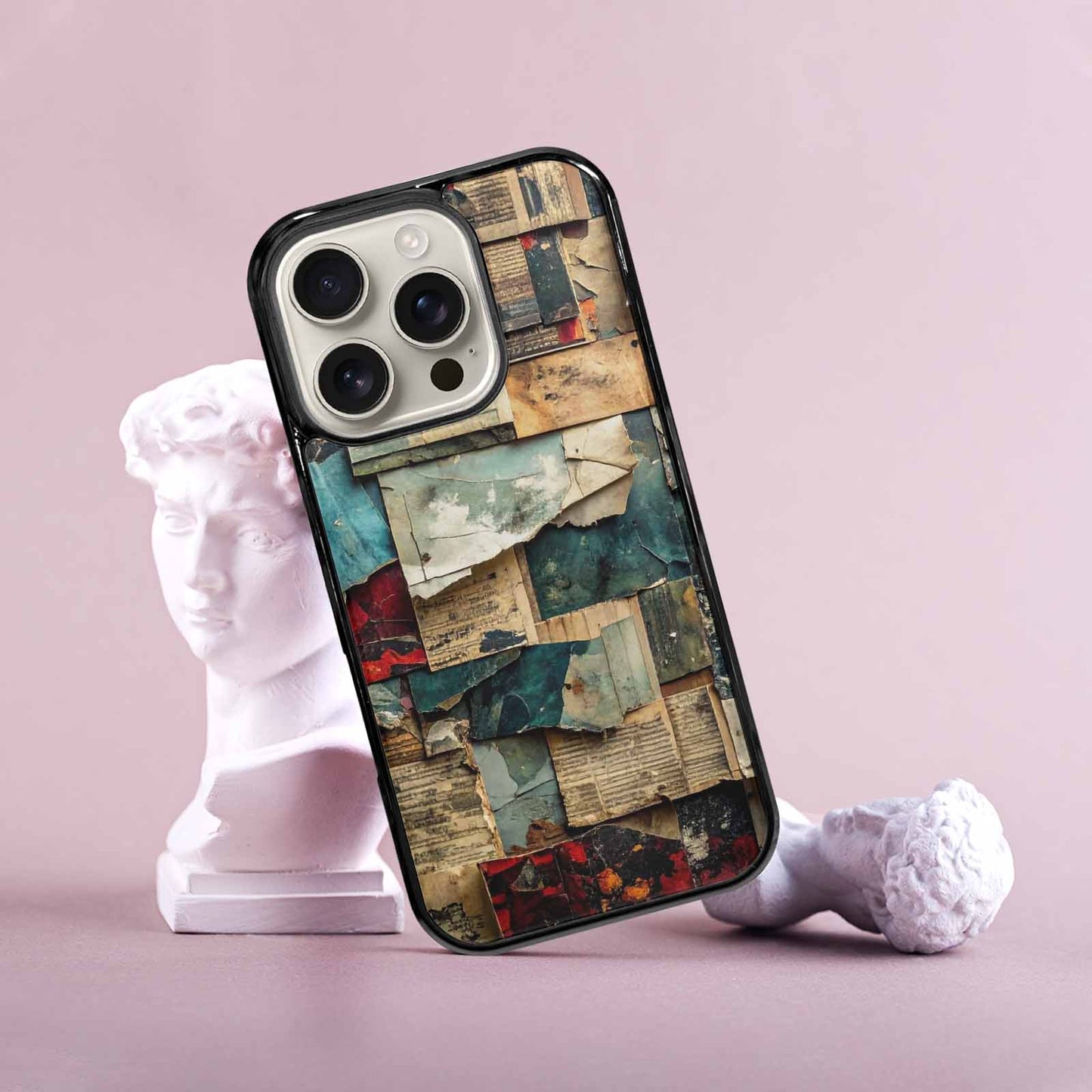 iPhone 16 Pro Case — Distressed Grunge Texture Pattern Hundreds Of, Custom Print Case Cover