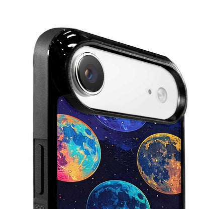 iPhone 17 Air Case — Neon Winter Moon Seamless Cartoon Cute, Original Design Phone Case