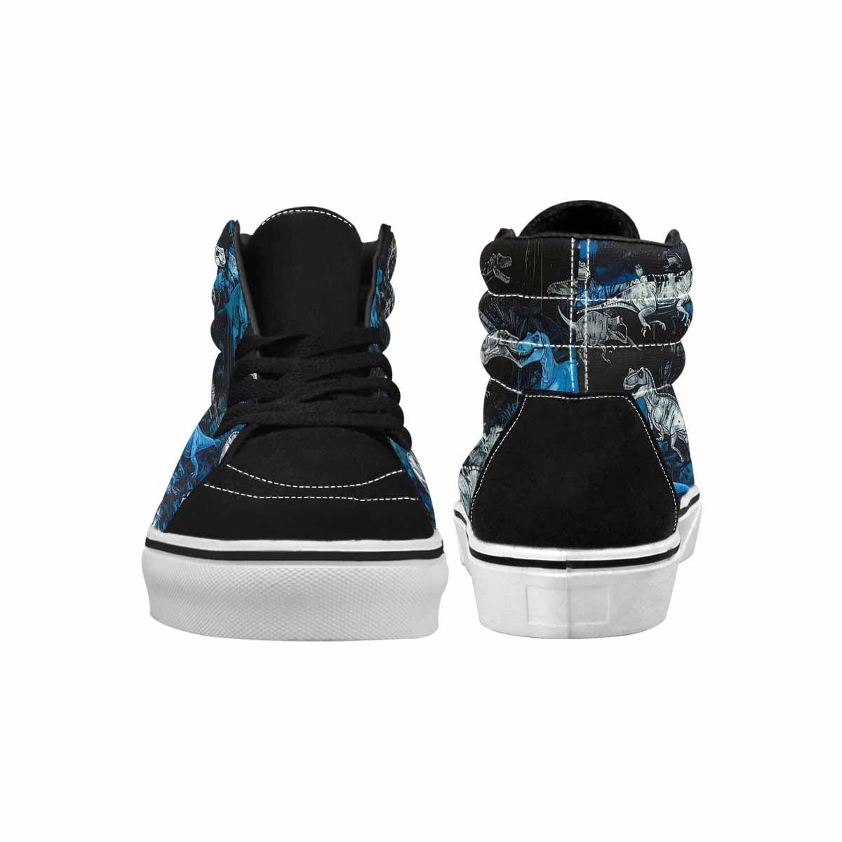 MEN'S Dinosaur Burst High Top Canvas Wallpaper Art Custom Sneakers