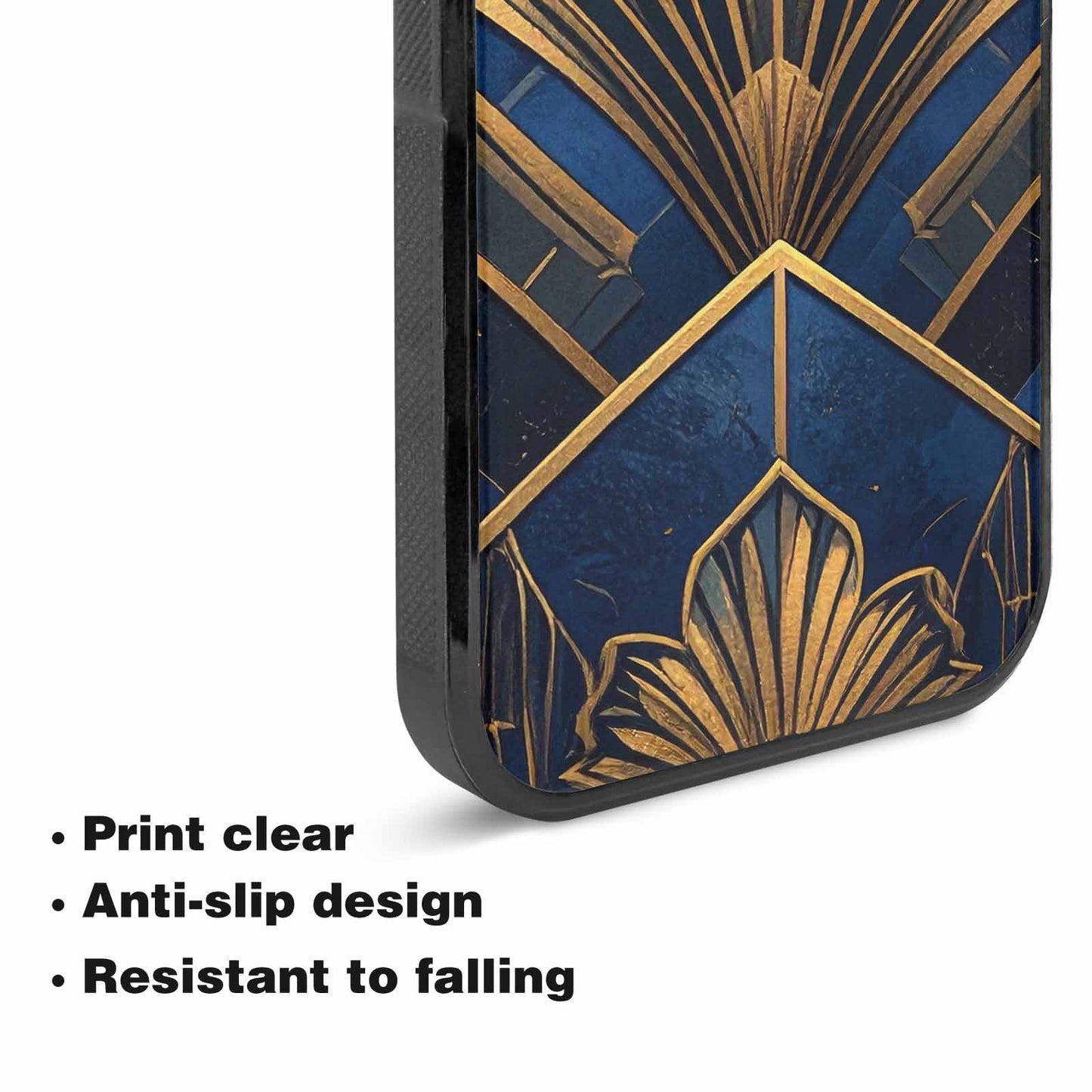 iPhone 15 Plus Case — Art Deco Illustration Pattern, Custom Designed Case Cover