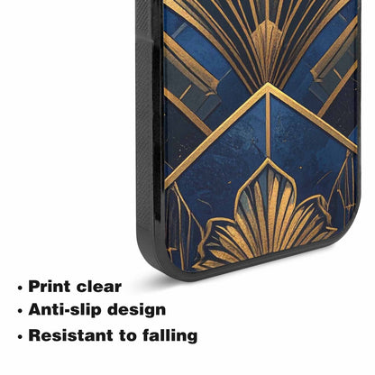 iPhone 15 Plus Case — Art Deco Illustration Pattern, Custom Designed Case Cover