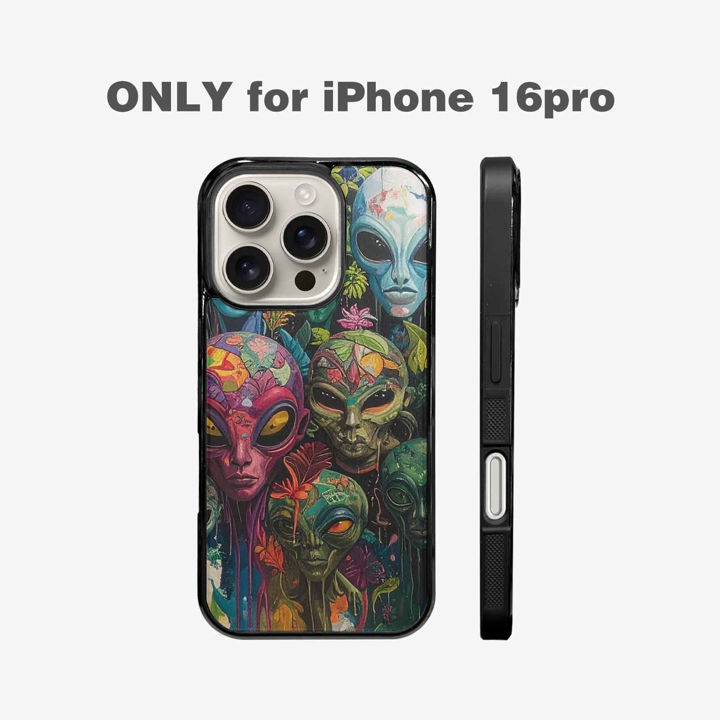 iPhone 16 Pro Case — Aliens Pattern Hundreds Of Sma Cbj, Original Design Phone Case