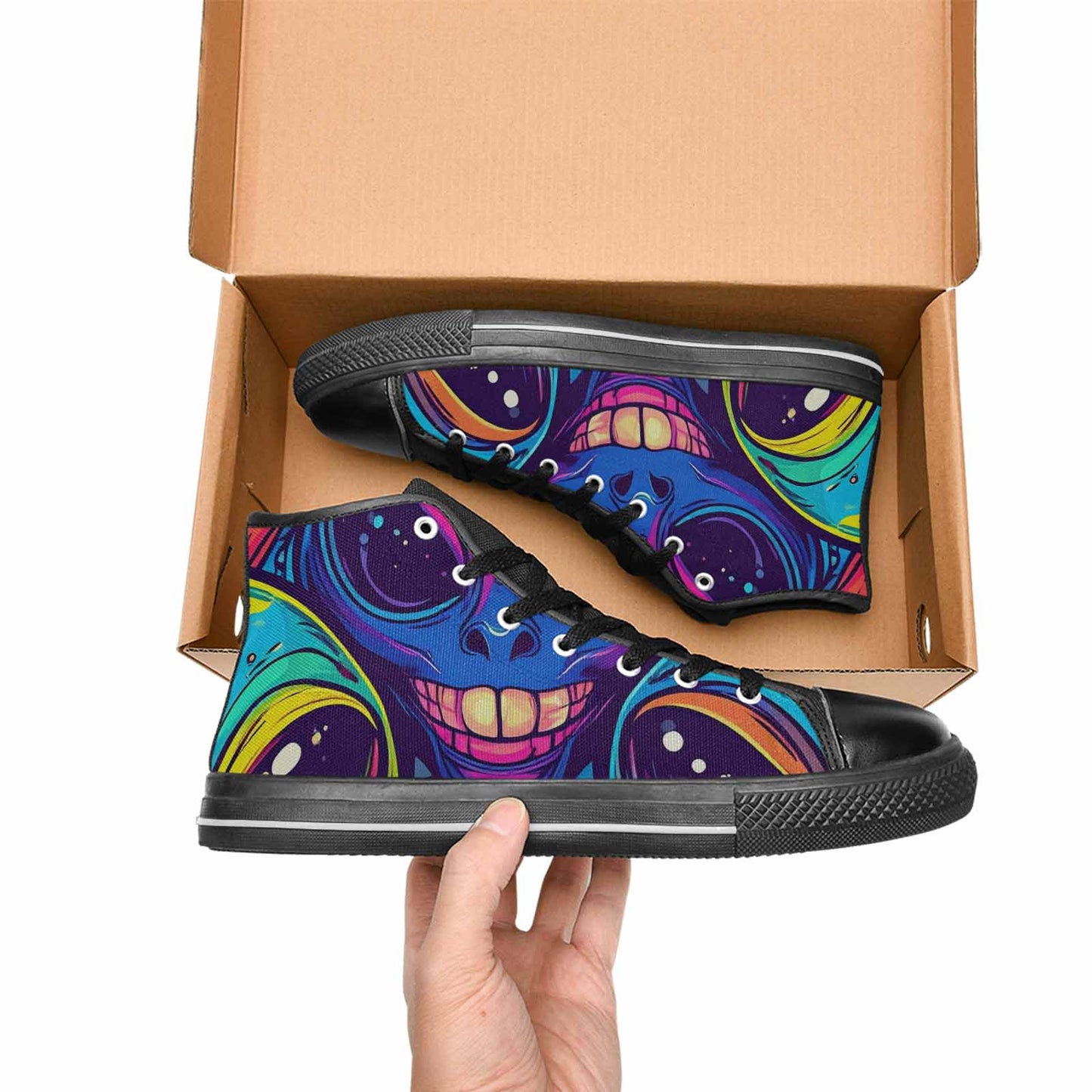 MEN'S Alien Ufo Cartoon High Top Canvas Dreamcore Sneakers