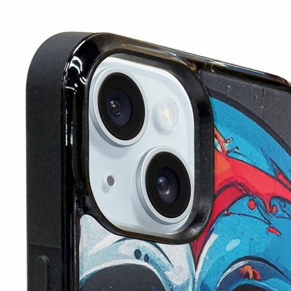 iPhone 15 Plus Case — Graffiti Skull Art Seamless Pattern Vibrant, Original Design Phone Case