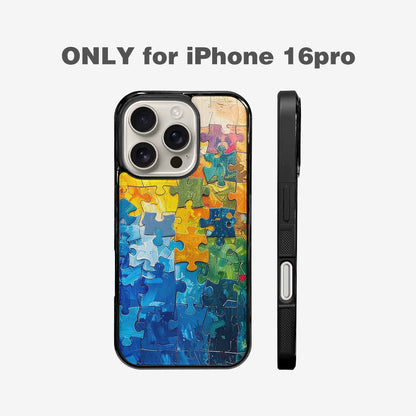 iPhone 16 Pro Case — Autism Puzzle Pieces Puzzle Piece Pattern, Unique Phone Case Design