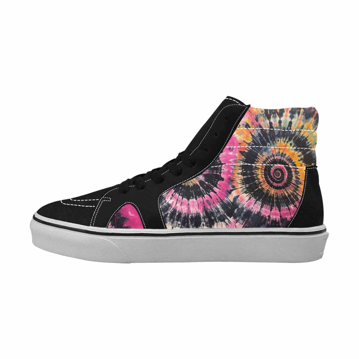 MEN'S Tie High Top Canvas Neon Fantasy Custom Shoes