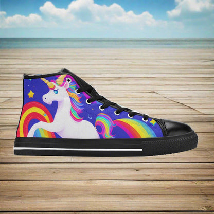 Butterfly Rainbow Earthy Brown Unique WOMEN Bold Art - Freaky Shoes | Custom Art Sneakers