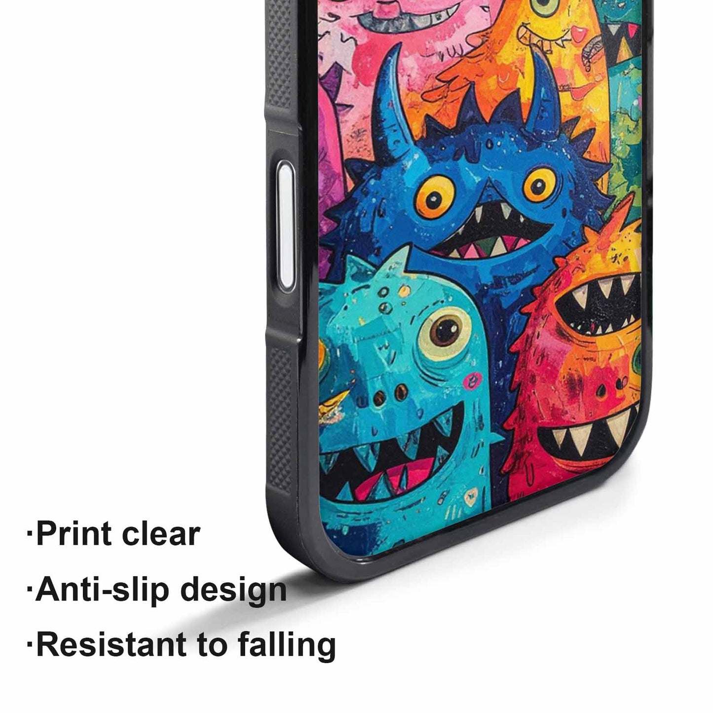 iPhone 17 Pro Case — Seamless Repeating Pattern Of Overlapping Cartoon, Custom Phone Case