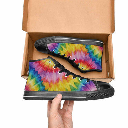 WOMEN'S Tie Dye - High Top Canvas Vivid Custom Sneakers