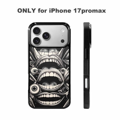 iPhone 17 Pro Max Case — Googly Cartoon Mouths Cartoon Cute, Custom Phone Case