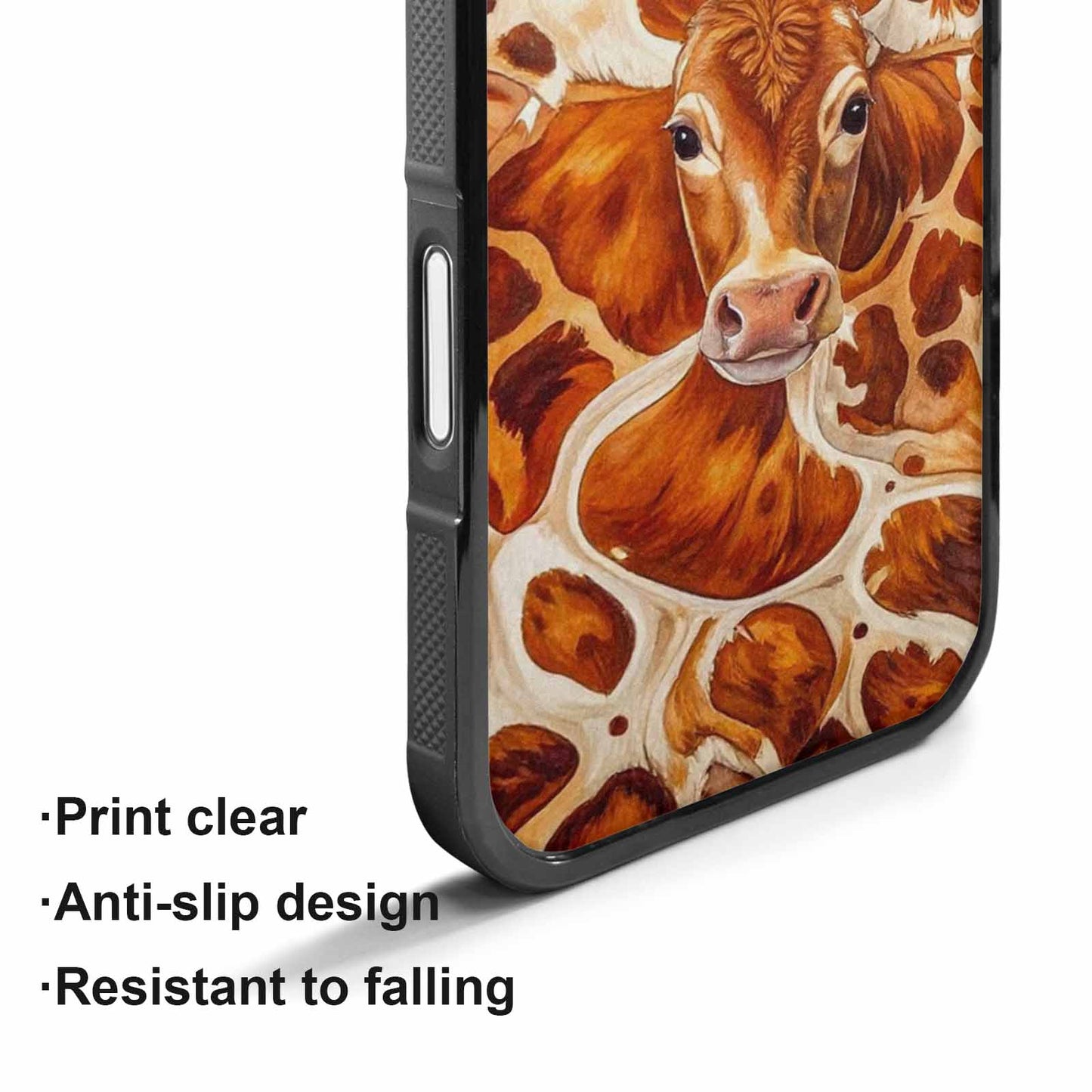 iPhone 17 Case — Small Cow Animal Print Animal Print, Custom Designed Case Cover