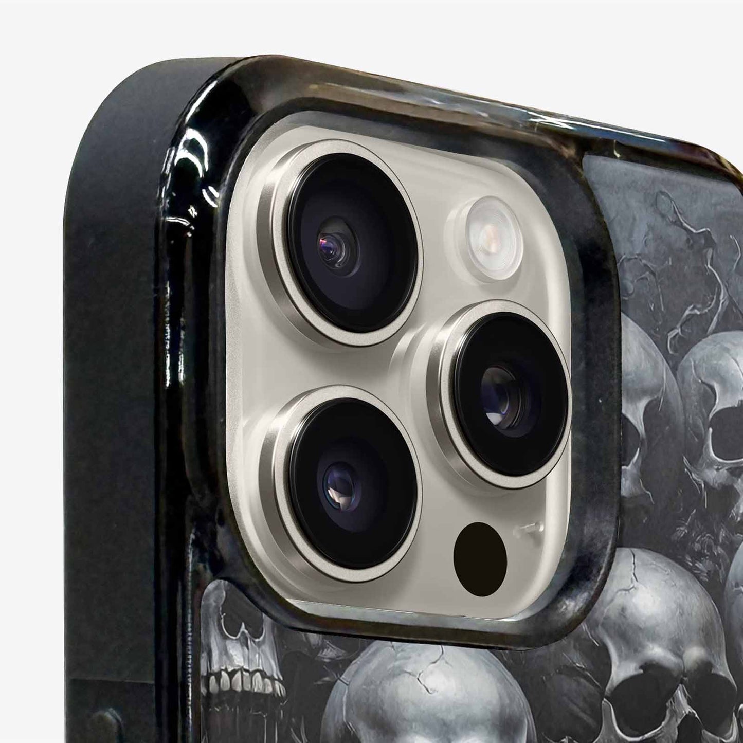 iPhone 16 Pro Case — Grey Dark Black And Grey Tones, Customized Protective Case