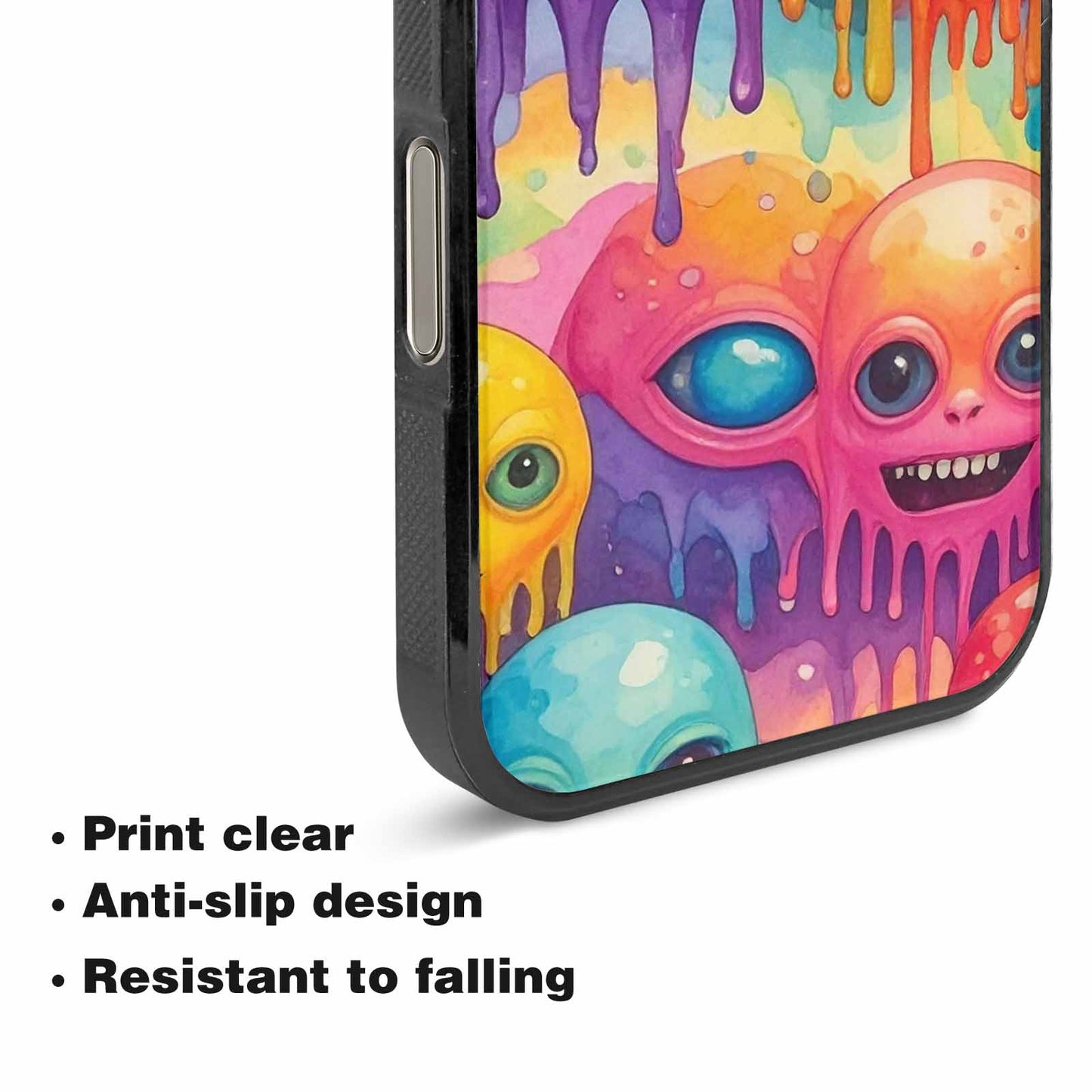 iPhone 16 Pro Case — Aliens Tie Dyemelting Aliens P, Custom Print Case Cover