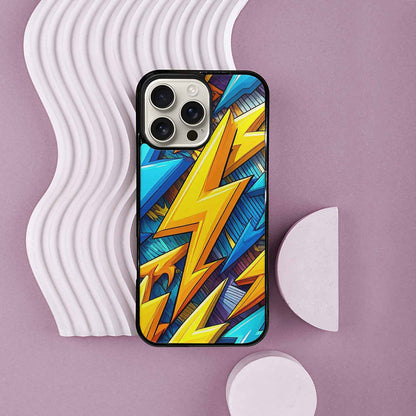 iPhone 16 Pro Max Case — Lightning Bolt Storm Pattern Hundreds Of, Original Design Phone Case