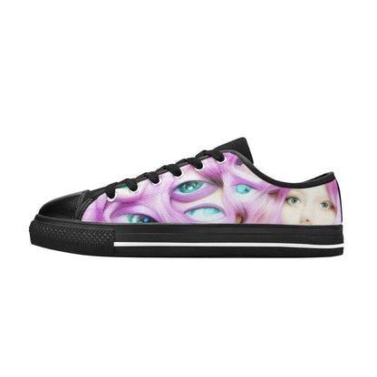 WOMEN'S Cc Wall Eyes Trippy Canvas Vibrant Chaos Shoes
