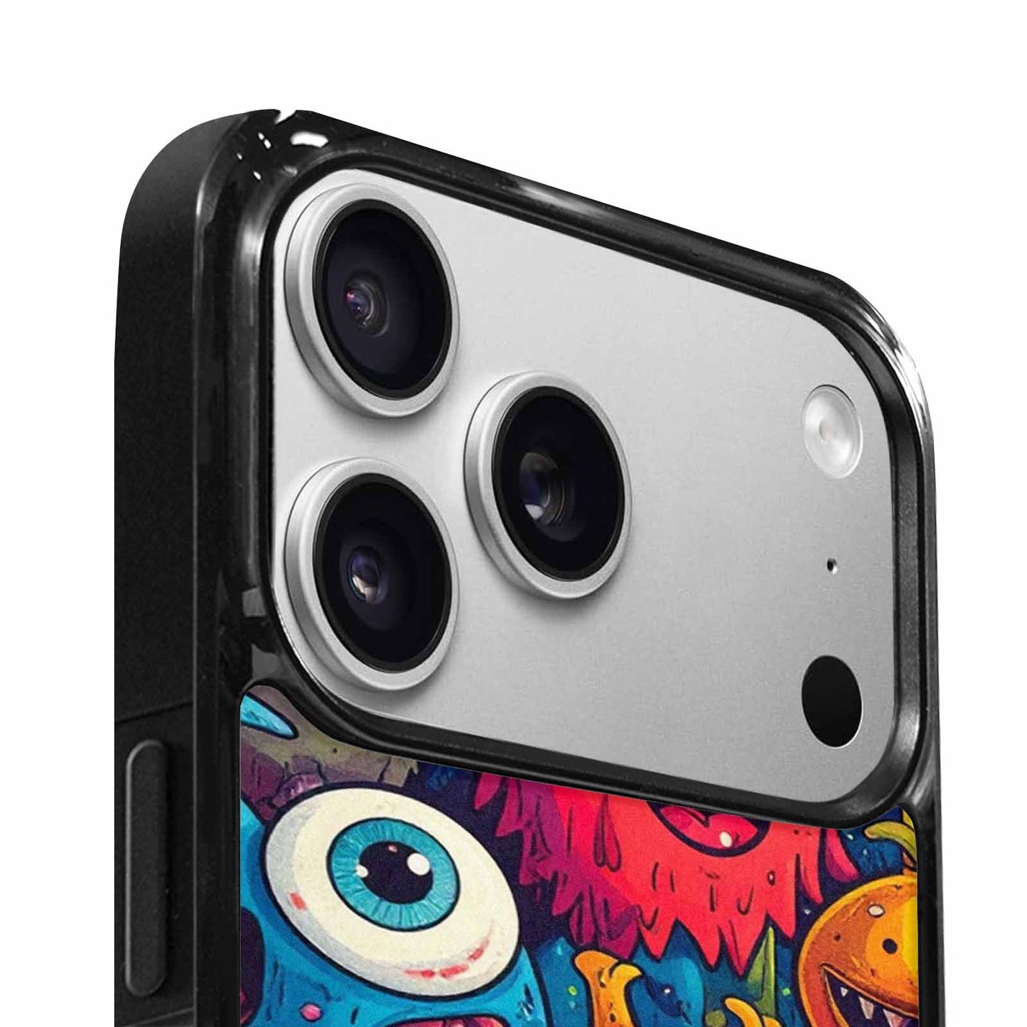 iPhone 17 Pro Max Case — Small Cartoon Monster Character Cartoon Cute, Custom Print Case Cover