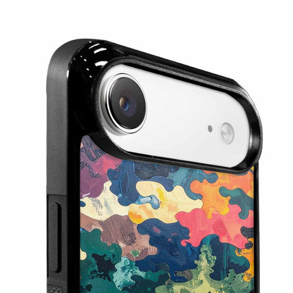 iPhone 17 Air Case — Camo Patches Full Color Vibrant Camo, Custom Art Phone Cover