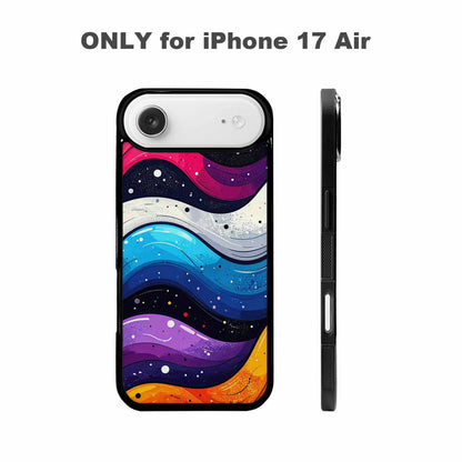 iPhone 17 Air Case — Glossy Winter Wave Seamless Cartoon Cute, Customized Protective Case