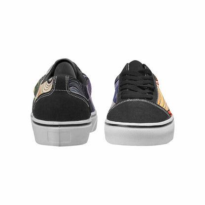 WOMEN'S Tie Lace-Up Canvas Dark Academia Sneakers