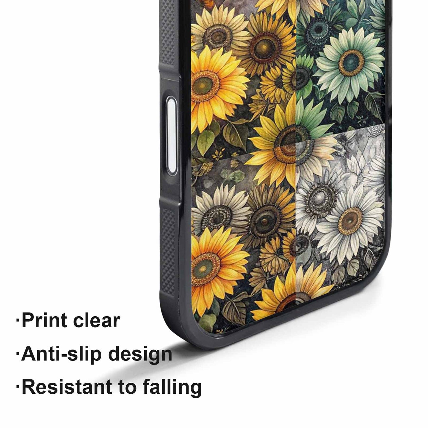 iPhone 17 Pro Max Case — Small Sunflower Pattern, Randomly Floral, Custom Phone Case