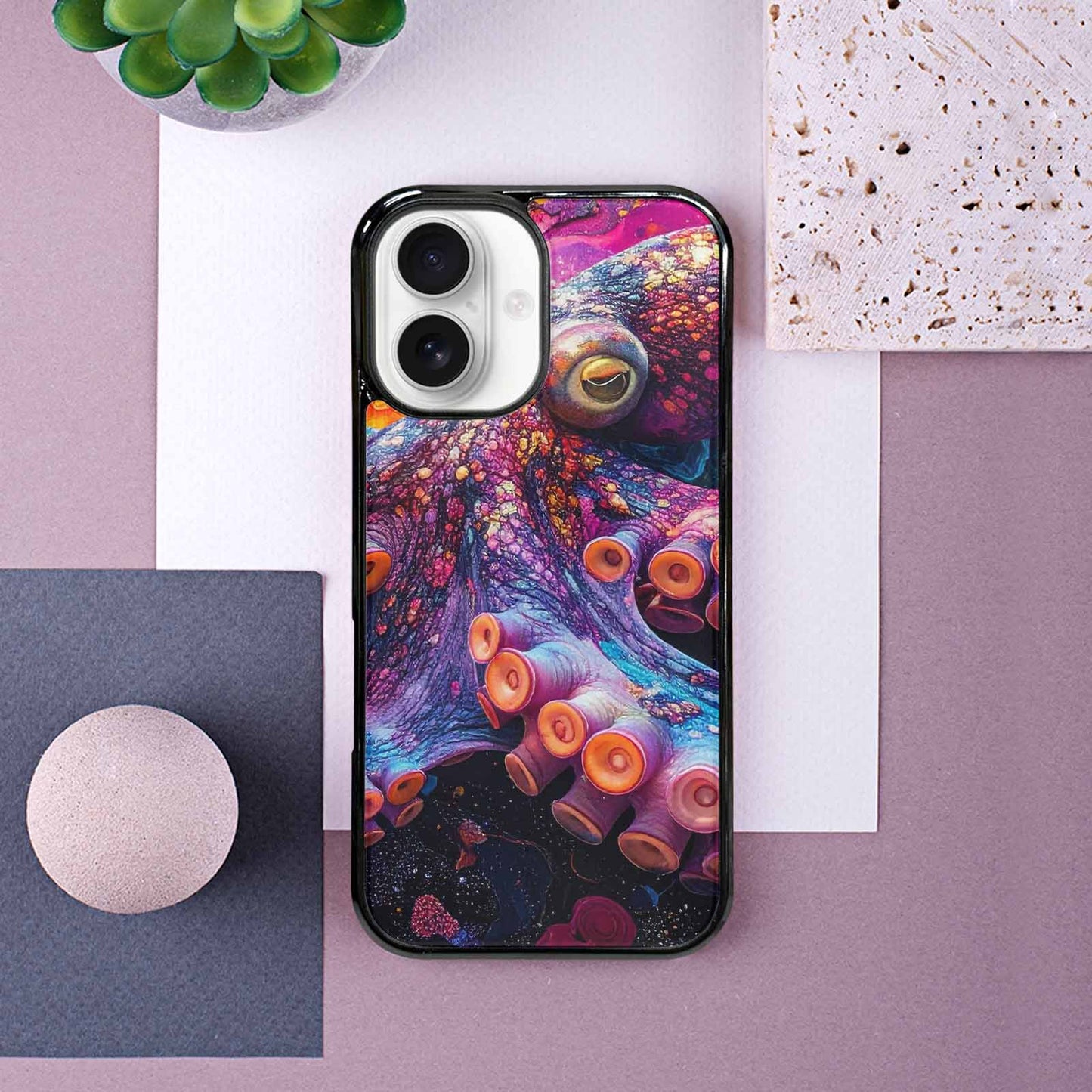 iPhone 16 Case — Octopus Tentacle Octopus Tentacle Pattern Hundreds, Customized Protective Case