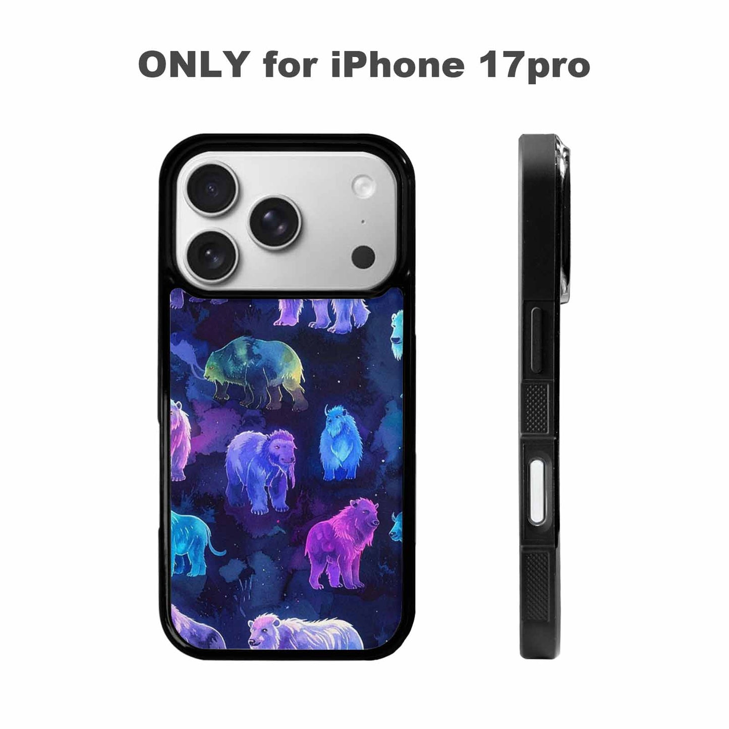 iPhone 17 Pro Case — Watercolor Cryptid Folklore Yeti Watercolor Abstract, Personalized Phone Case