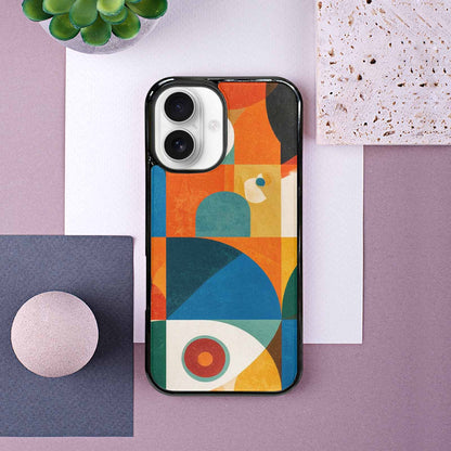 iPhone 16 Case — 1990s Memphis Art Pattern, Customized Protective Case