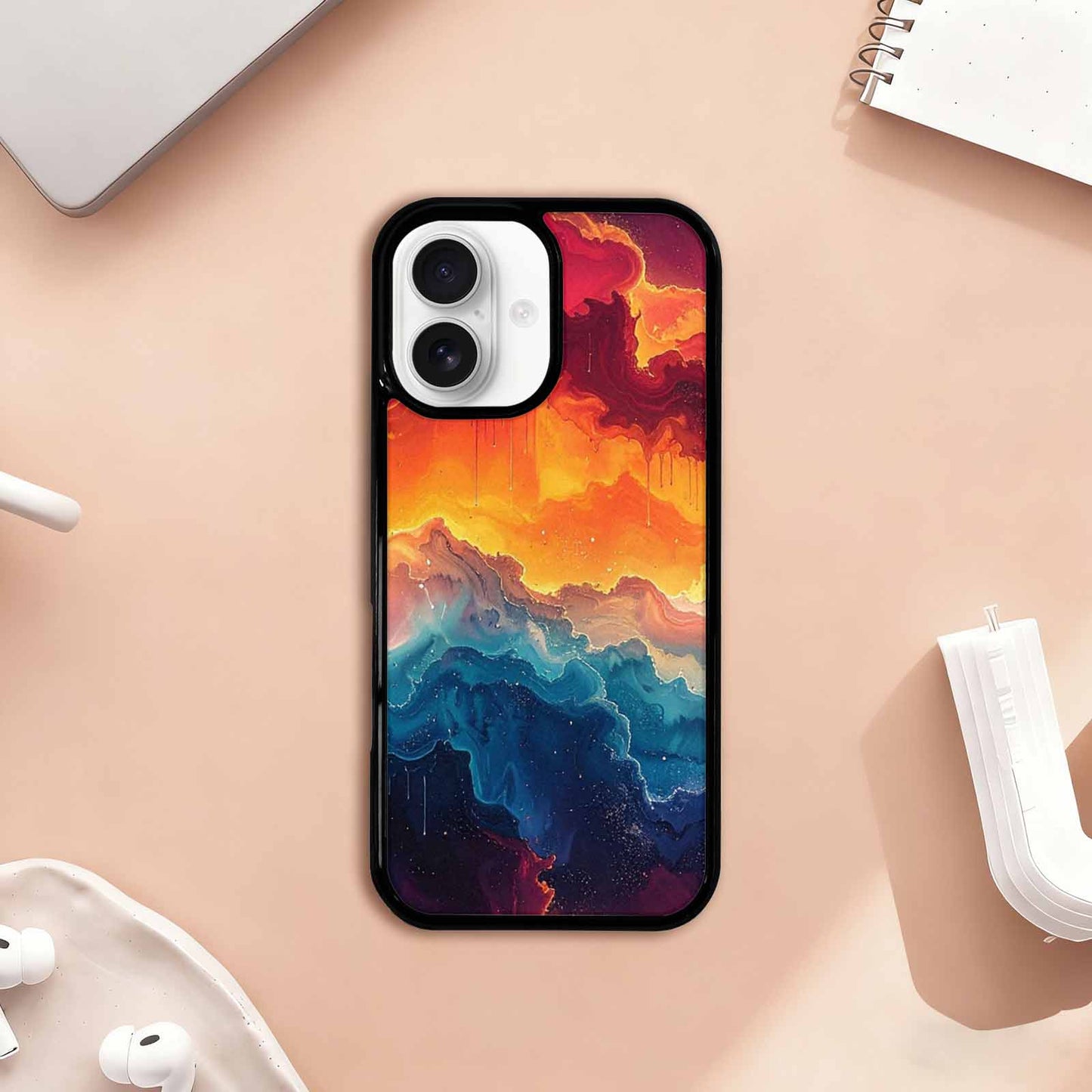 iPhone 17 Case — Seamless Tileable Pattern Of Galaxy Space, Customized Protective Case