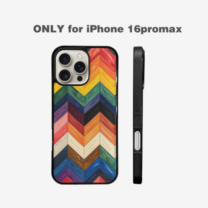 iPhone 16 Pro Max Case — Progress Pride Flag Color Theme Small, Custom Made Phone Cover