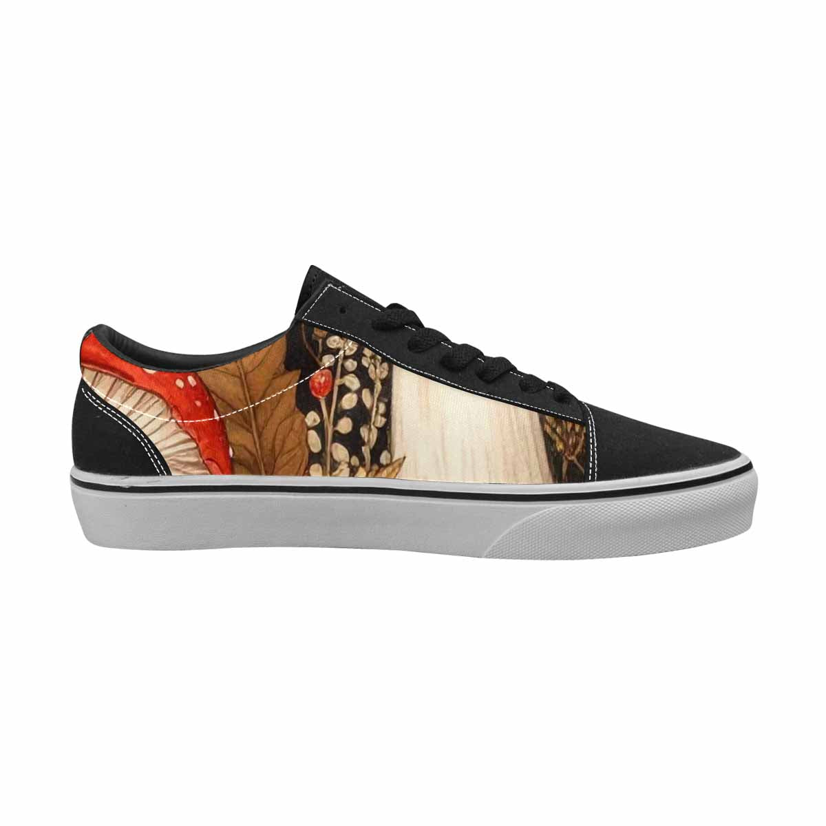 WOMEN'S Mushroom Canvas Lace-Up Surreal Shoes