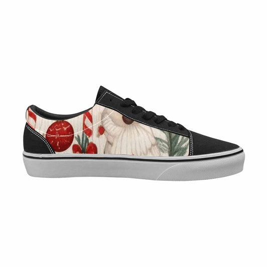 MEN'S Christmas Holly Snowflake Canvas Lace-Up Wallpaper Art Custom Sneakers
