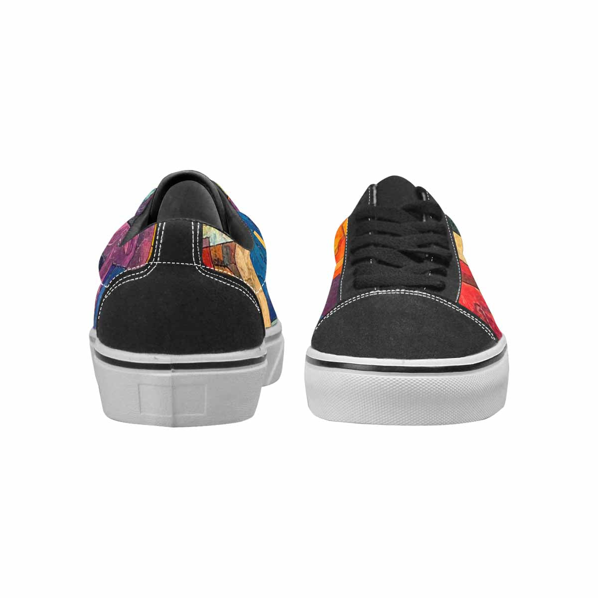 WOMEN'S Faith Cross Lace-Up Canvas Dark Academia Custom Sneakers