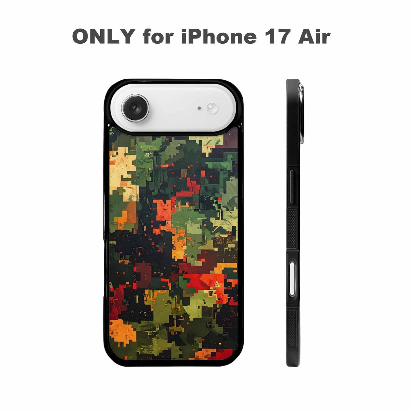 iPhone 17 Air Case — Small Military Camouflage Blotch Pattern Camo, Unique Phone Case Design