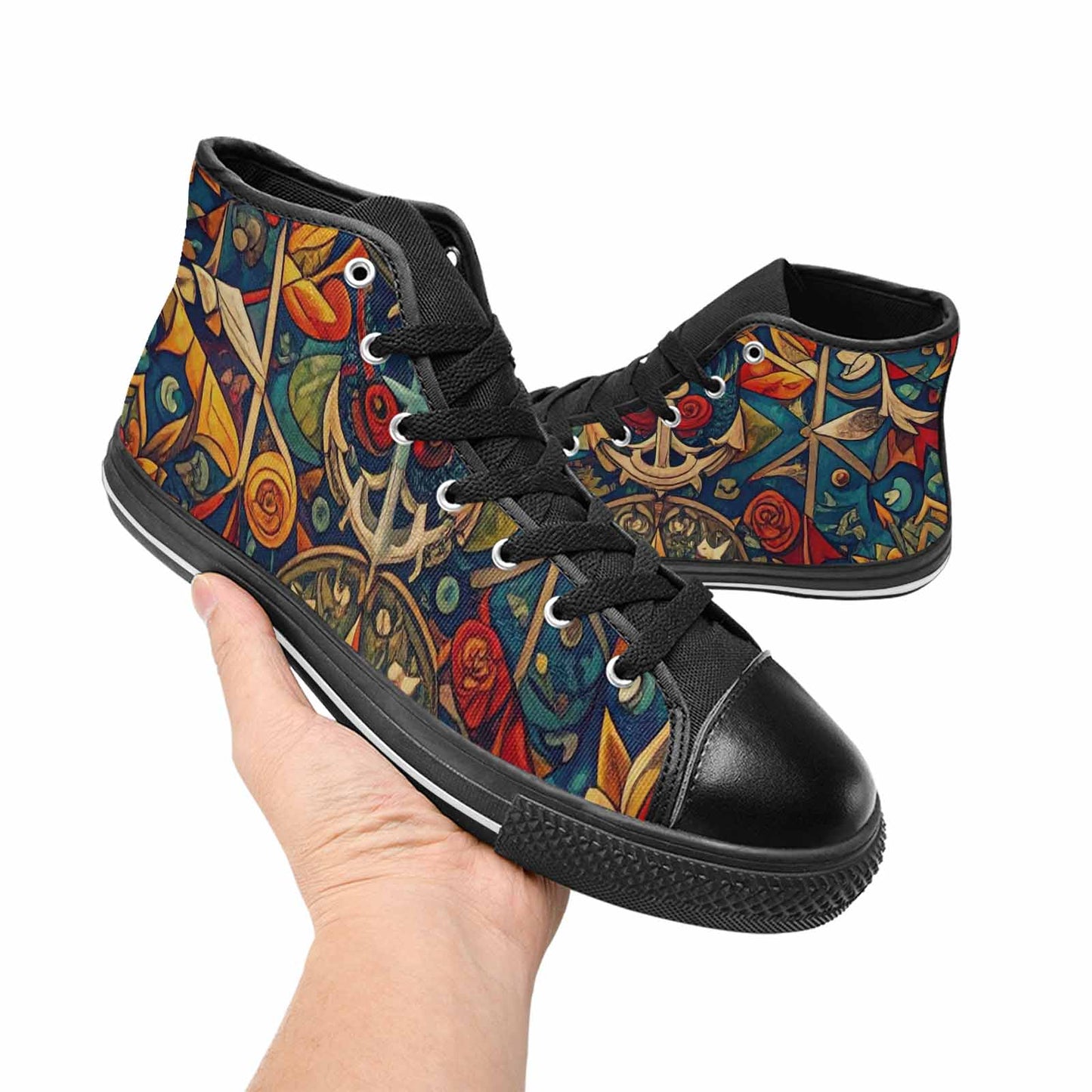 MEN'S Old School Tattoo High Top Canvas Aesthetic Shoes