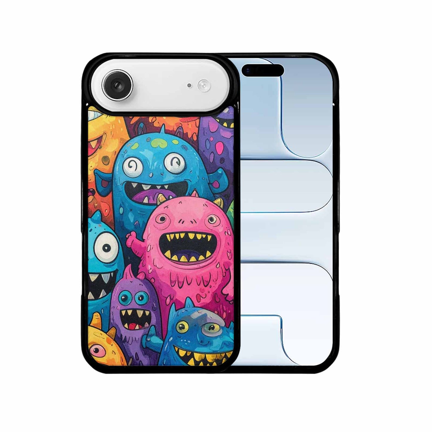 iPhone 17 Air Case — Seamless Repeating Pattern Of Overlapping Cartoon, Custom Made Phone Cover